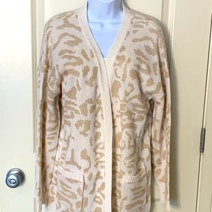 Animal print cardigan